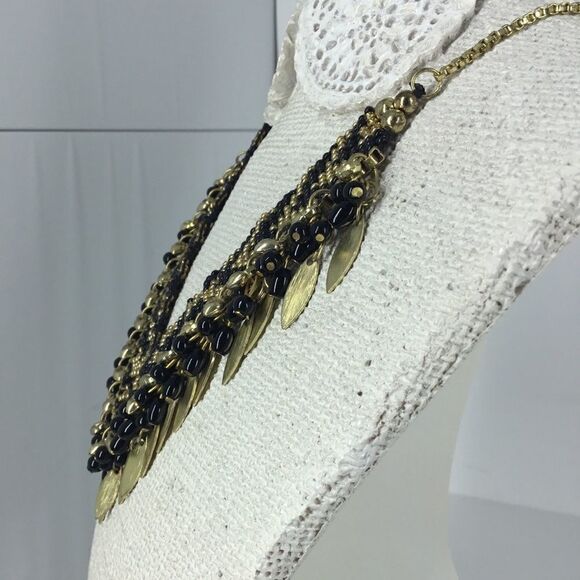 Panacea Beaded Fringe Necklace (G2) - Picture 2 of 6